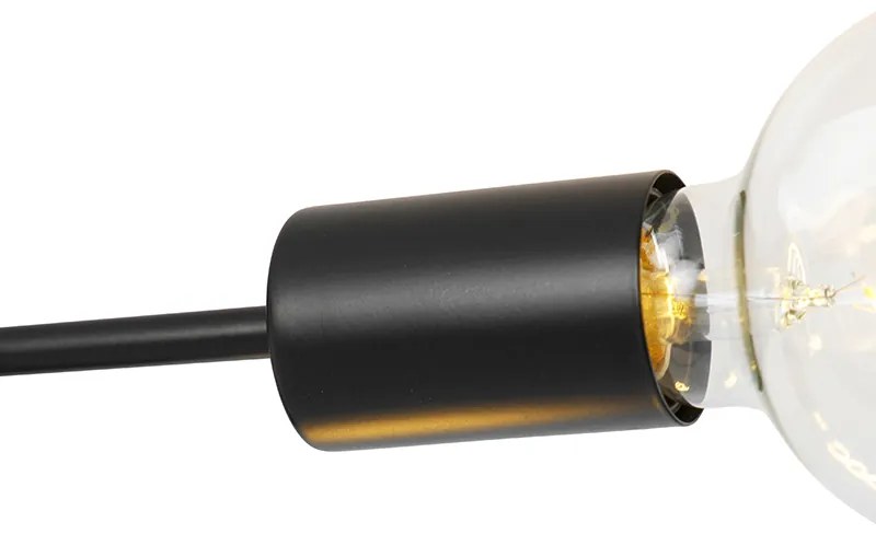 Designerska lampa sufitowa czarna 6-świateł - SputnikDesignerski Oswietlenie wewnetrzne