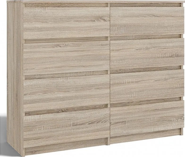 Komoda Malwa M8/140 | Dąb Sonoma | 138x40x97 cm |  8 Szuflad