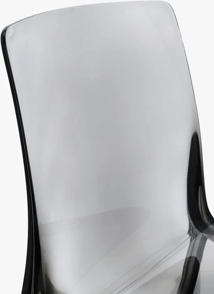 Szare plastikowe krzesło ogrodowe Adele – Bizzotto