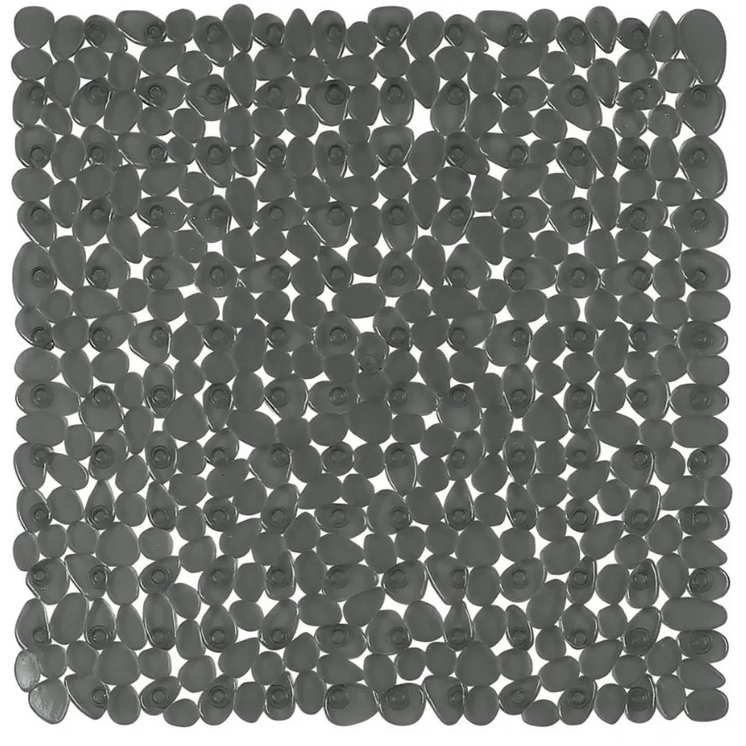 Spirella Antypoślizgowa mata prysznicowa RIVERSTONE, ciemnoszara, 54 x 54 cm