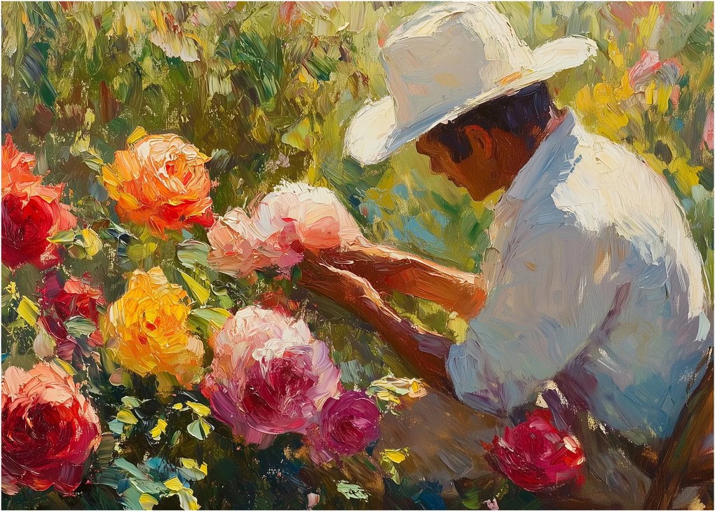 Obraz - Ogrodnik (70x50 cm)