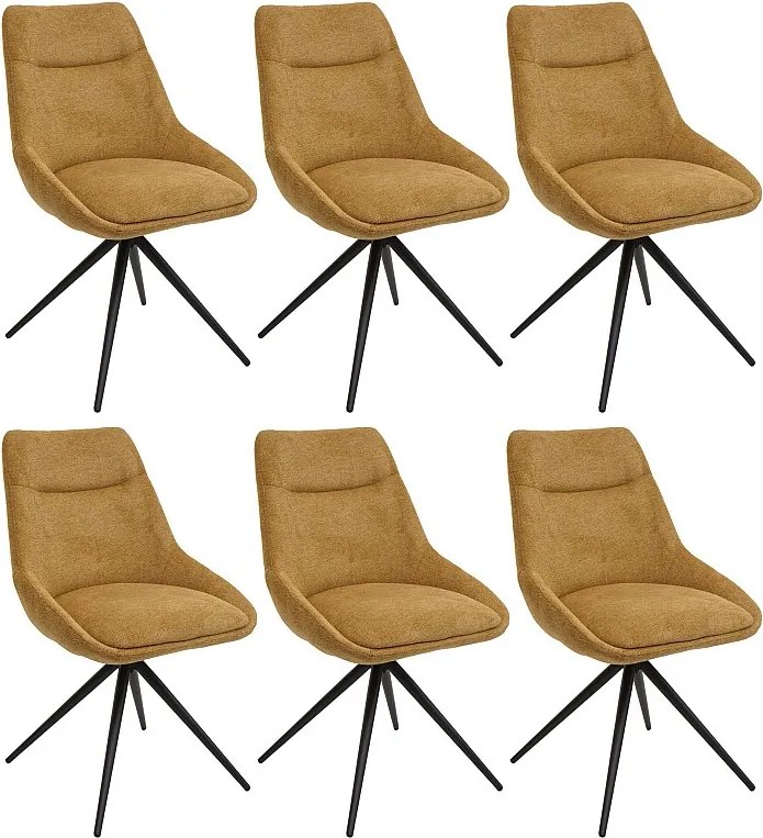 Krzesło do jadalni MCW-M65,  musztardowożółte