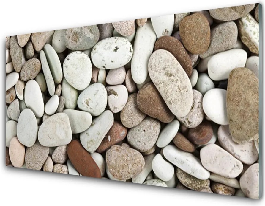 Szkło Ozdobne do Kuchni Struktura Gładkich Kamyczków