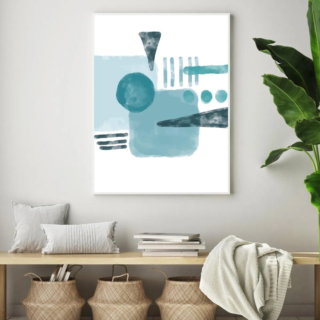 Plakat - Malowana abstrakcja (A4)