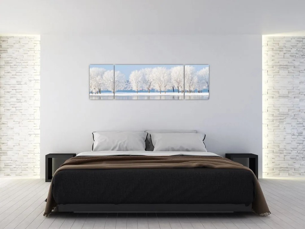 Obraz zimowego krajobrazu (170x50 cm)
