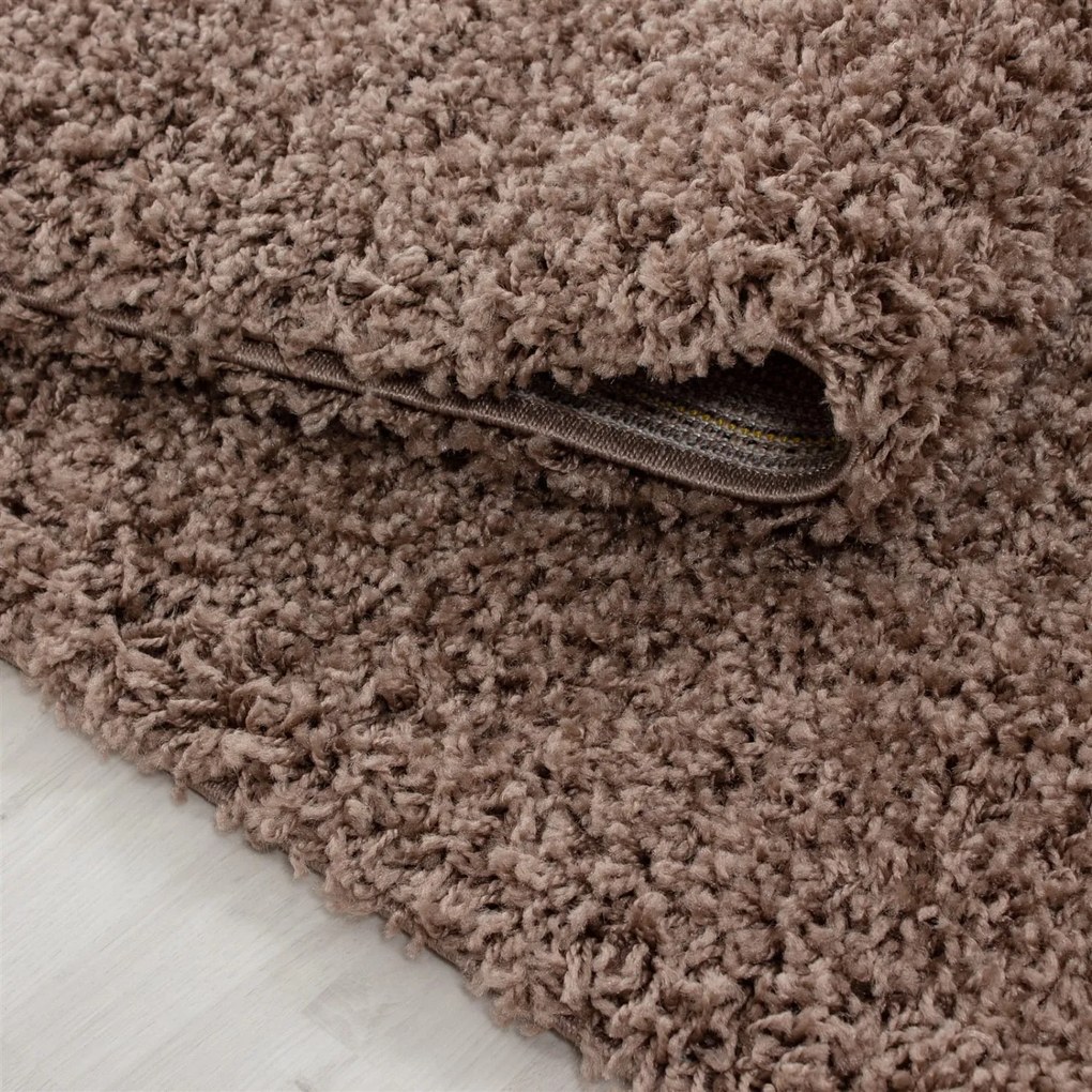 Dywan shaggy jednokolorowy cappuccino 120 cm x 170 cm