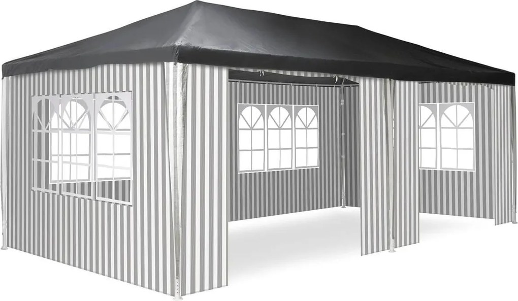 Namiot ogrodowy 3×6 m z systemem klik i bocznymi ściankami