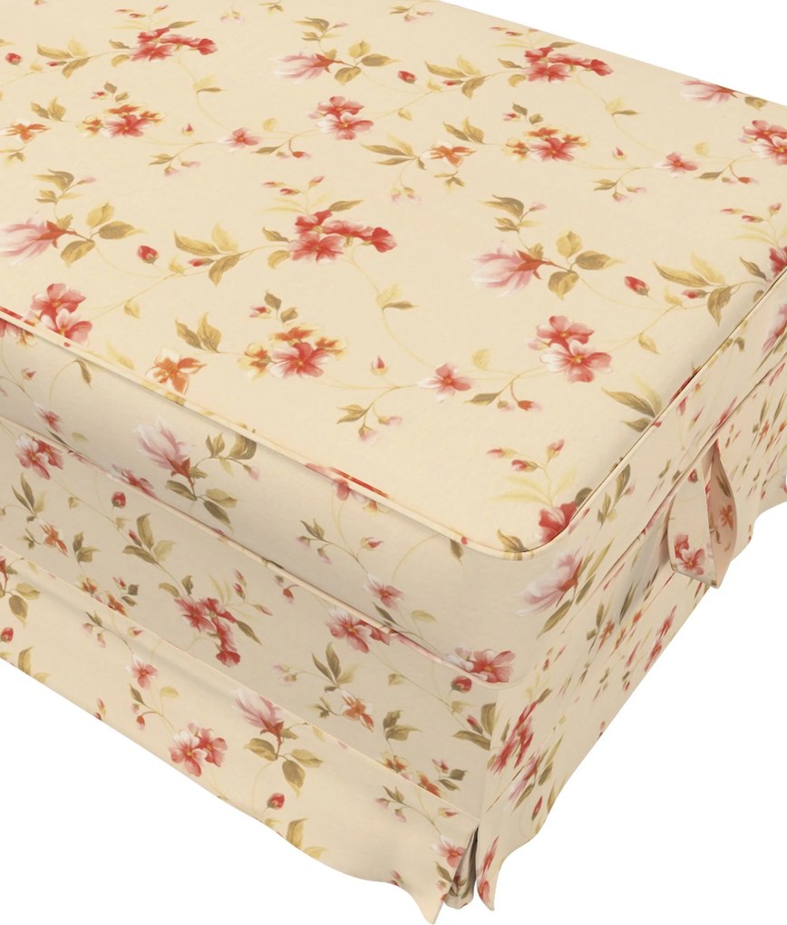 Pokrowiec na podnóżek Ektorp Bromma kolor wielokolorowy tkanina wzorzysta