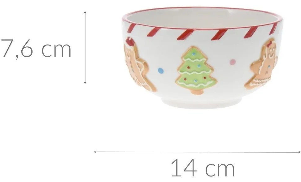 Świąteczna miska, 14 cm, GINGERBREAD