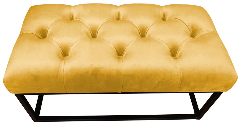 Ławka CHESTERFIELD LOFT MG15 pufa podnóżek metal