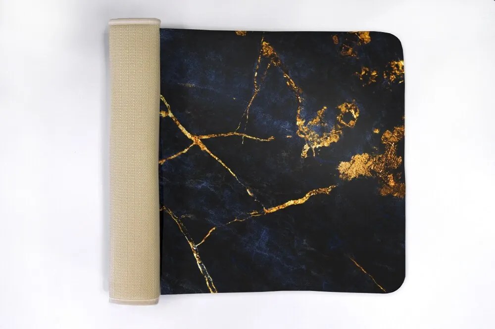 Dywanik antypoślizgowy do łazienki Dywanik antypoślizgowy do łazienki Granatowy marmur