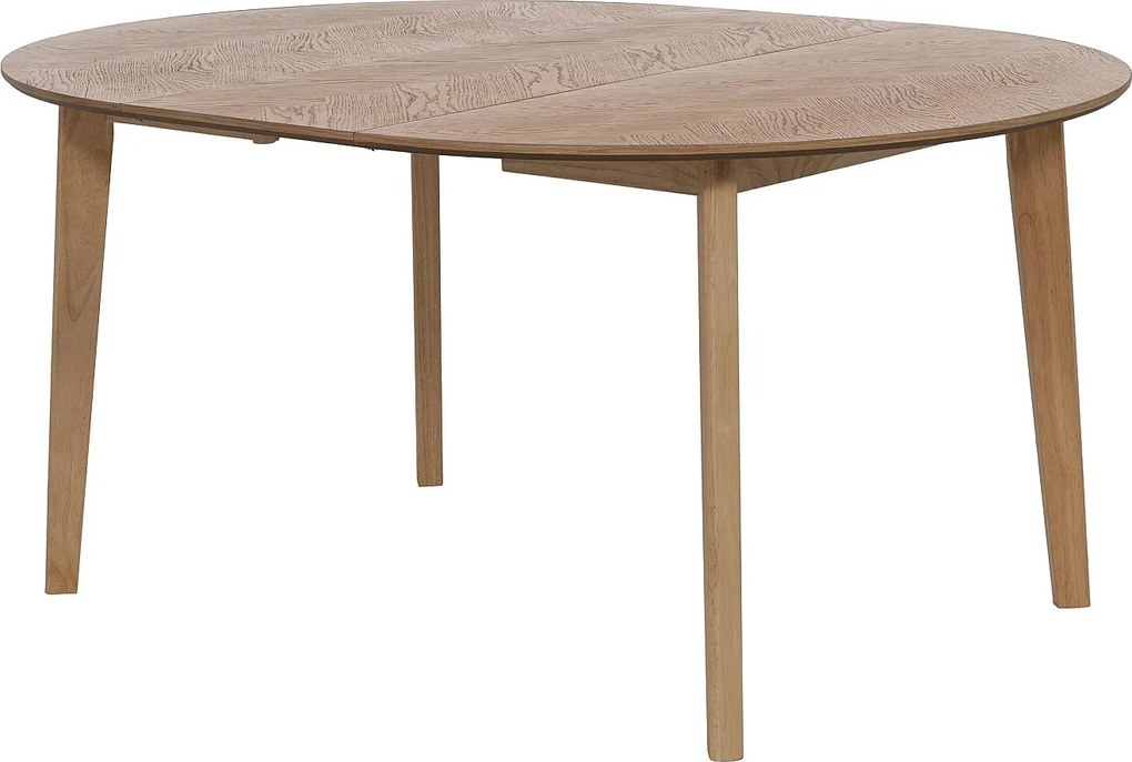 Stół do jadalni, rozkładany, dla 4-8 osób, fornir dębowy - Naturalny - MARIZEL