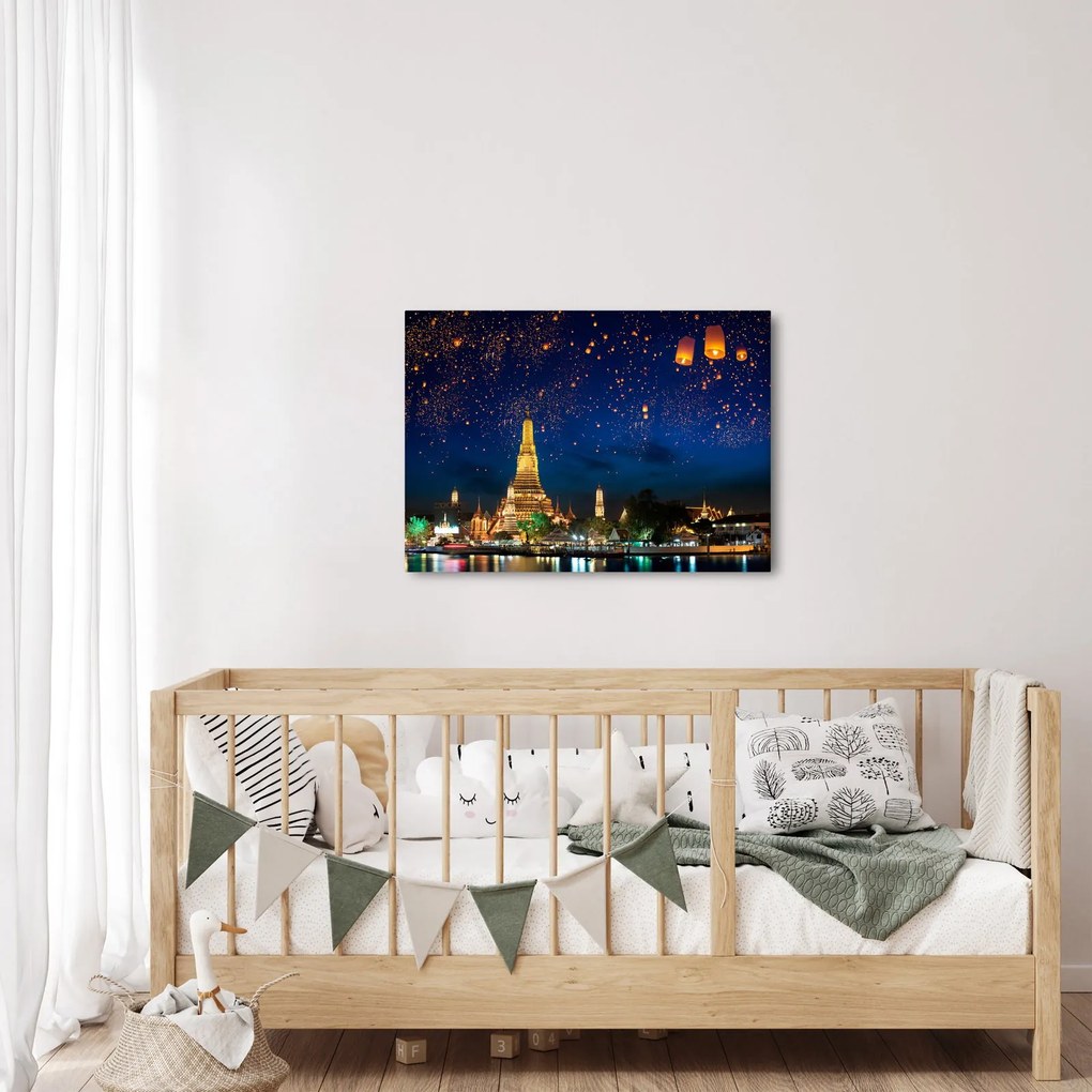 Obraz - Lampiony szczęścia, Bangkok (70x50 cm)