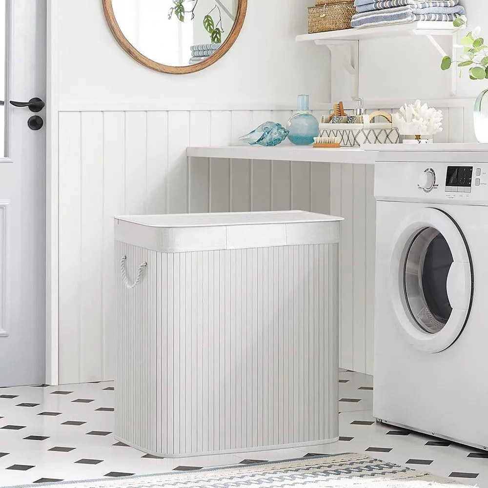 Jurhan Kosz na bieliznę DORA, 150 l, biała