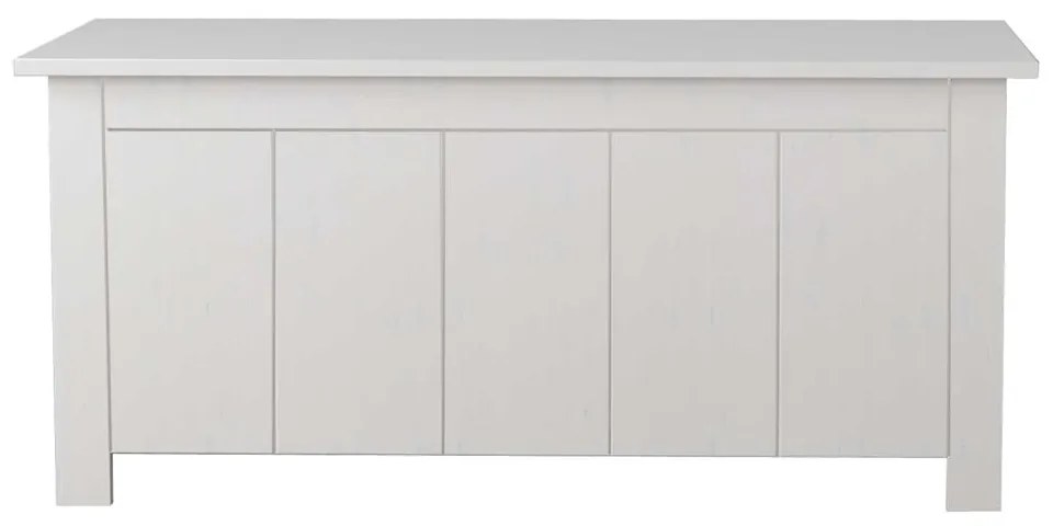 Biała skrzynia z litego drewna sosnowego 100x45 cm Bertram – Støraa