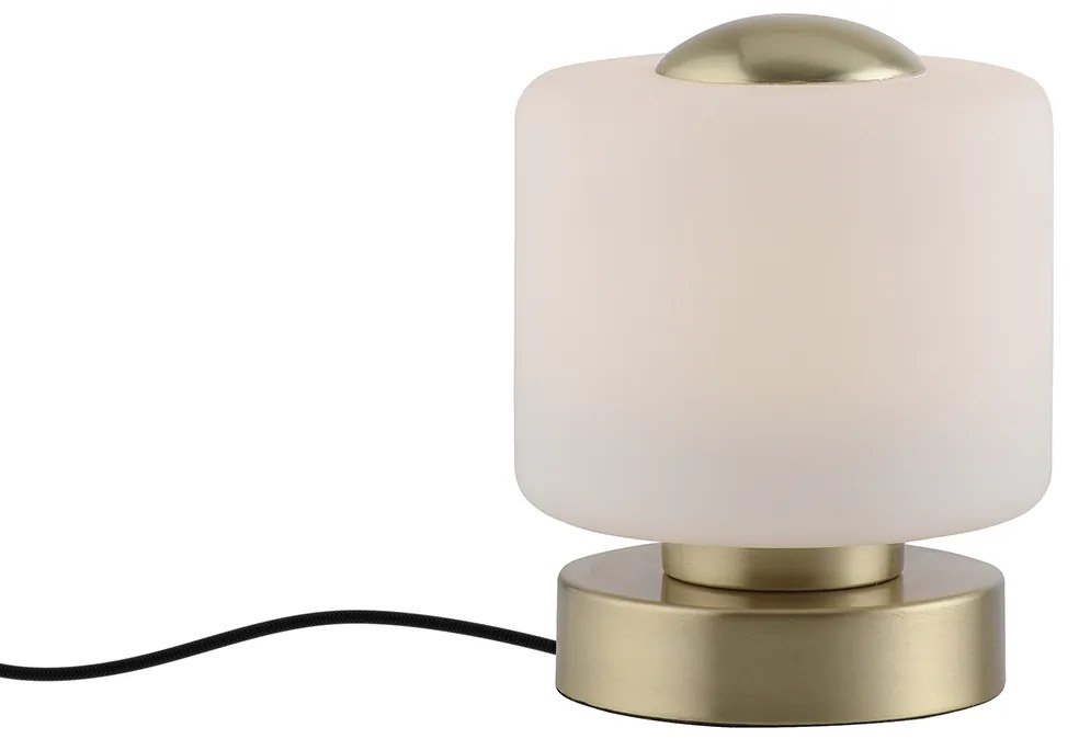 Lampa stołowa mosiądz w tym LED 3-stopniowy ściemniacz dotykowy - Mirko Nowoczesny Oswietlenie wewnetrzne