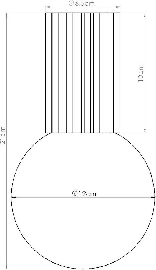 Zielona lampa sufitowa ze szklanym kloszem ø 12 cm Orbital – Sollux