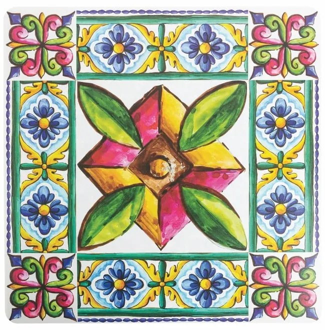 Plastikowe maty stołowe zestaw 6 szt. 37x37 cm Costiera – Villa d'Este