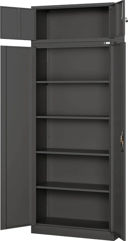 Nadstawka do szaf biurowych Jan Nowak 90x40x38 cm Ewa antracyt