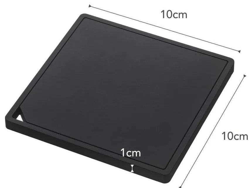 Czarna podkładka pod gorące naczynia YAMAZAKI Tower Square