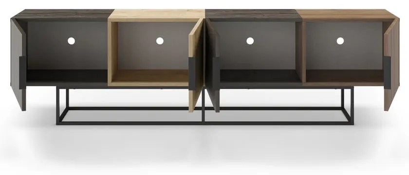 Szafka pod TV w dekorze dębu 200x55 cm Titan – Marckeric