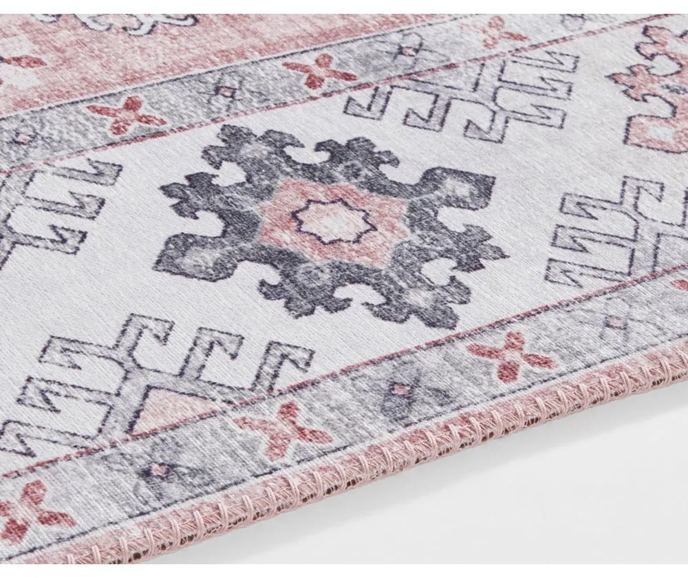 Jasnoróżowy dywan Nouristan Gratia, 80x150 cm