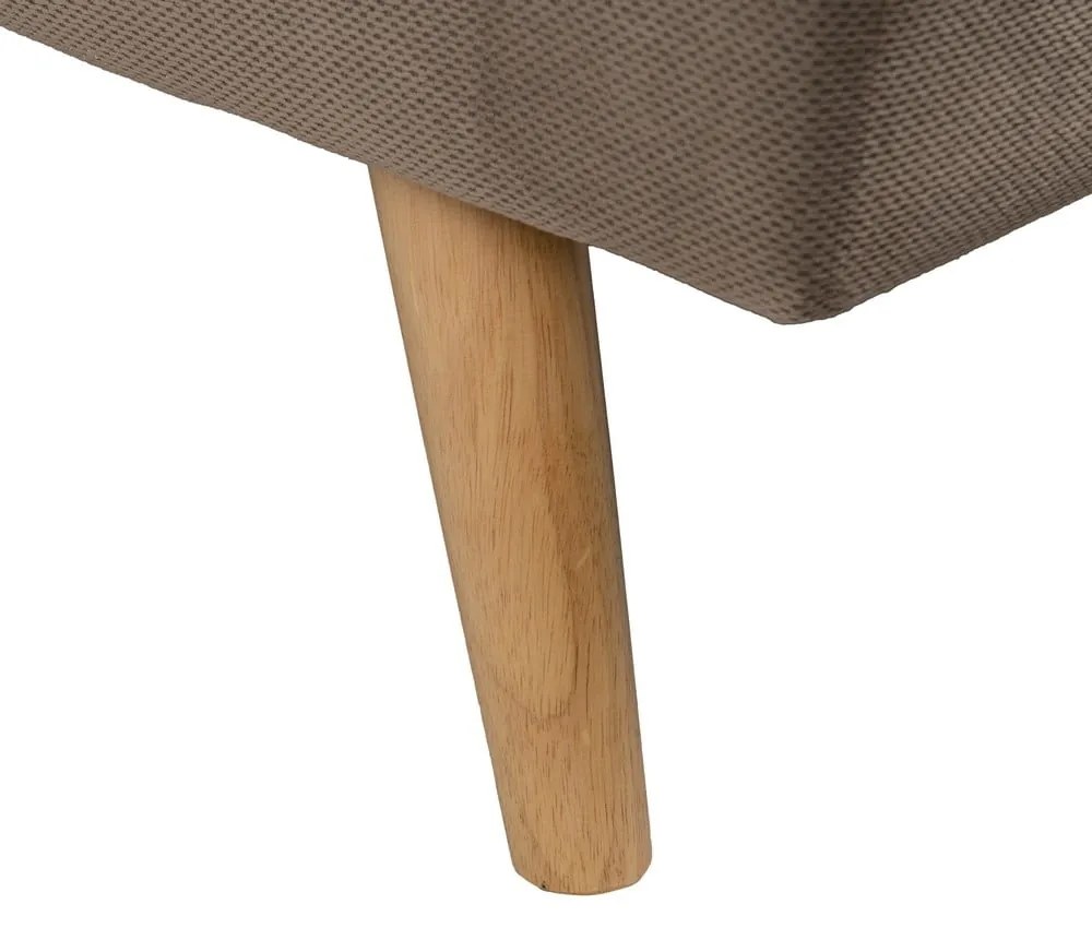 Beżowa rozkładana sofa z tkaniny szenilowej 175 cm – Ixia