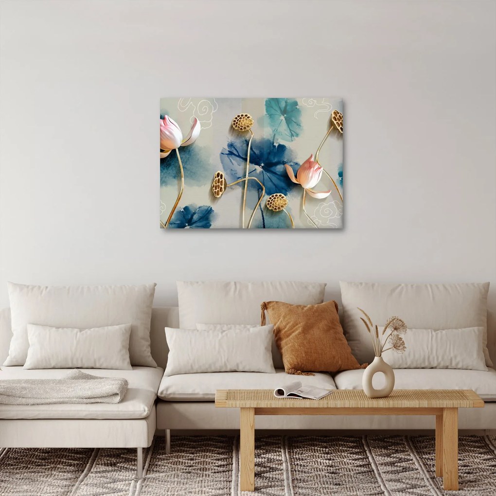 Obraz z kwiatami (70x50 cm)