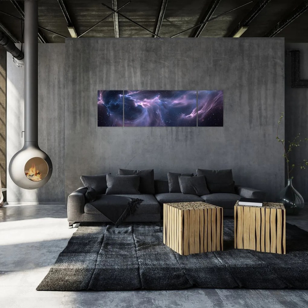 Obraz - Kosmiczna mgławica (170x50 cm)