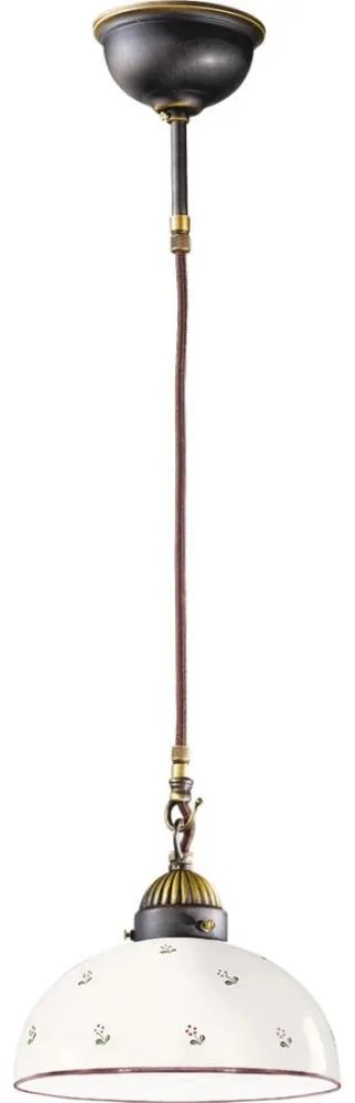 Kolarz 731.30.27 - Żyrandol na lince NONNA 1xE27/75W/230V śr. 30 cm zielony