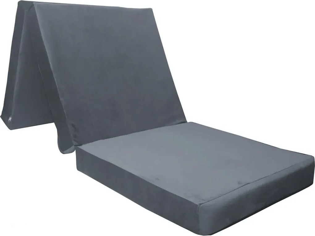 Materac 180/60 + Torba składany turystyczny tkanina Welur : Kolor tkaniny - VELVET - BL14, Rozmiar - 180/60/15, Typ tkaniny - Velvet