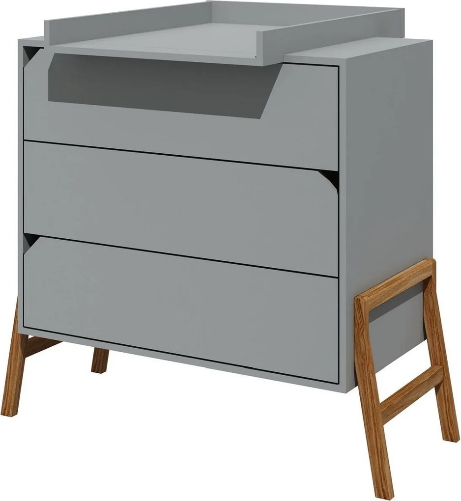 Komoda dziecięca z 3 szufladami Lotta Grey