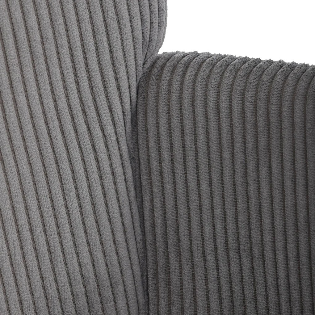 Fotel relaksacyjny z podnóżkiem L7285 GREY6, szary