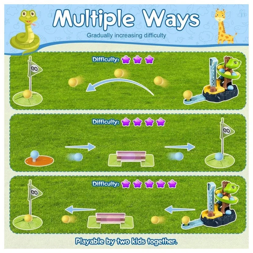 Woopie gra zręcznościowa mini golf snake golf