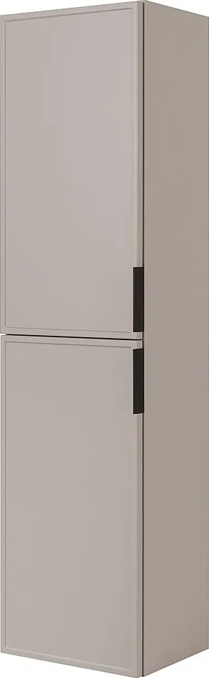 Szafka łazienkowa kaszmir 27 x 35 x 136 cm uchwyt czarny