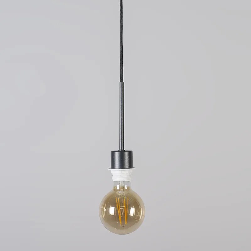 Nowoczesna wisząca lampa z kloszem 45 cm biała - Combi 1