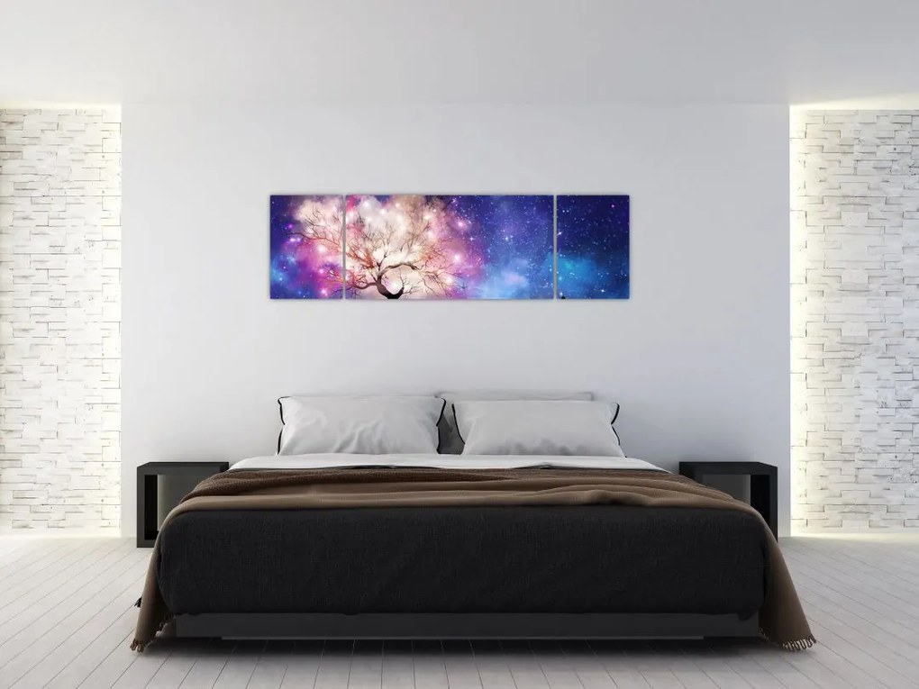 Obraz - Kosmiczne drzewo (170x50 cm)