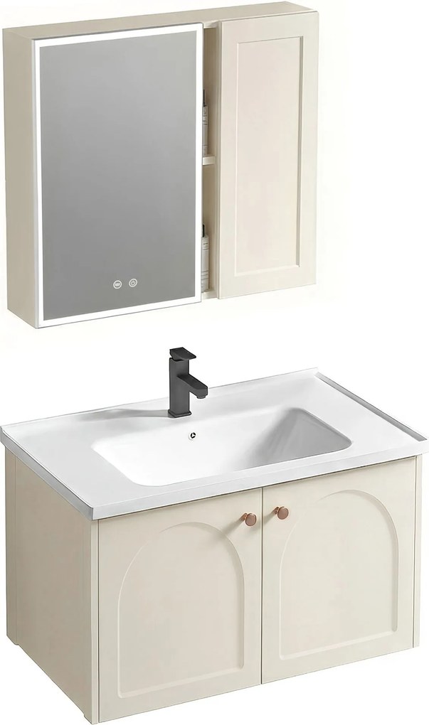 Zestaw mebli łazienkowych z Umywalką Denver 60cm Creme