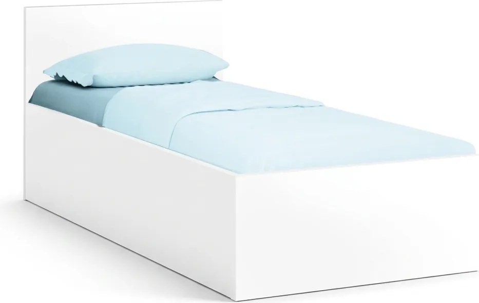 Łóżko SOFIA 80 x 200 cm, białe Stelaż: Ze stelażem listwowym rolowanym, Materac: Materac Coco Maxi 20 cm