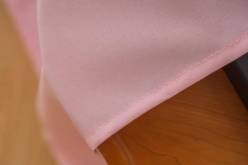 Zasłona OXFORD LIGHT 140x250 cm, różowa Zawieszanie: Taśma z wiązaniami
