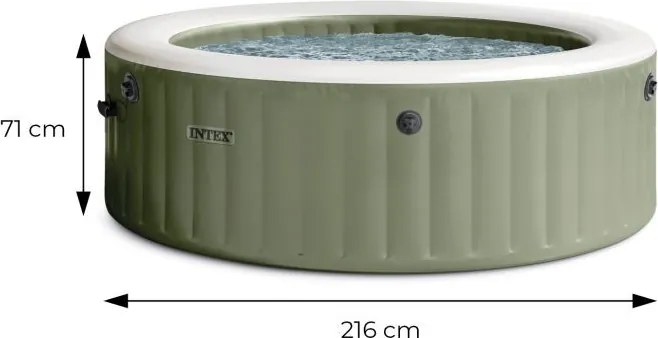 Jacuzzi ogrodowe z hydromasażem 216 cm Intex 428, 6-osób, 140 dysz bąbelkowych