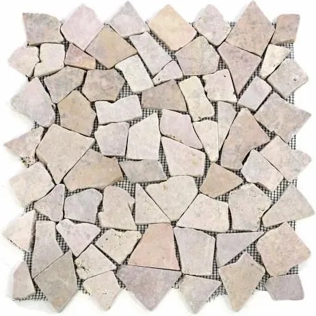 Mozaika marmurowa Garth na siatce różowa 1m2