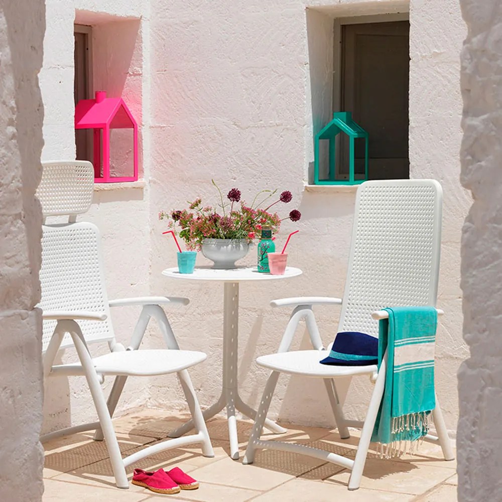 Stolik ogrodowy Step Bianco 60,5 cm NARDI