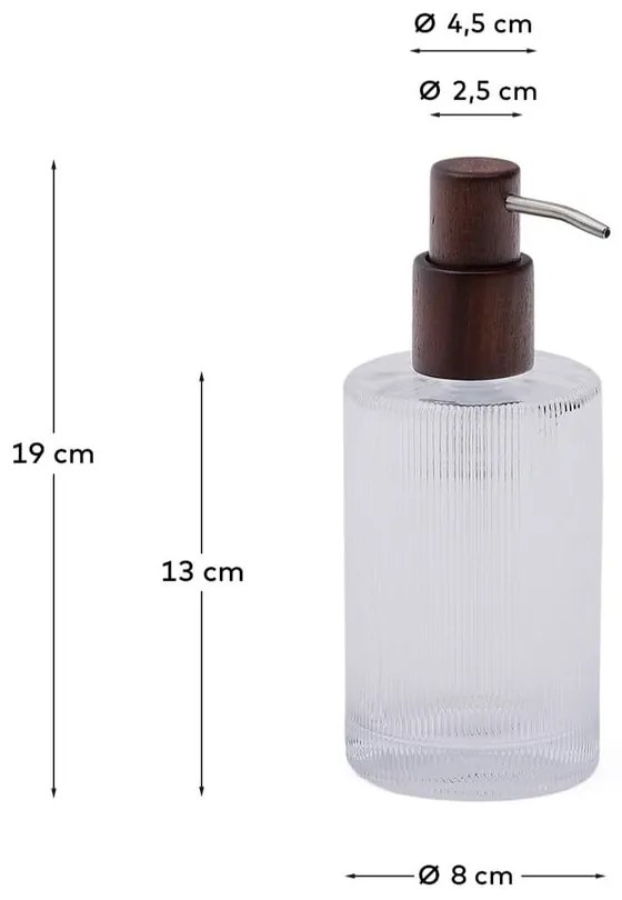 Szklany dozownik do mydła 650 ml Arlem – Kave Home