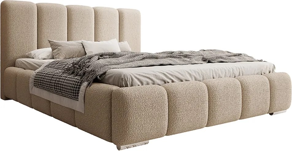 Łóżko tapicerowane BRENDA z pojemnikiem na pościel