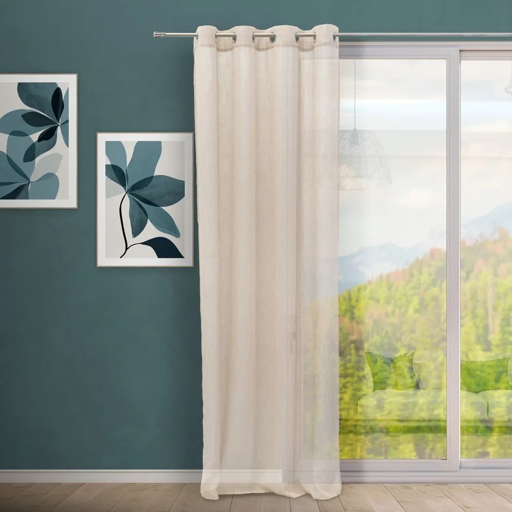 Beżowa firanka 140x260 cm Rich – Casa Selección