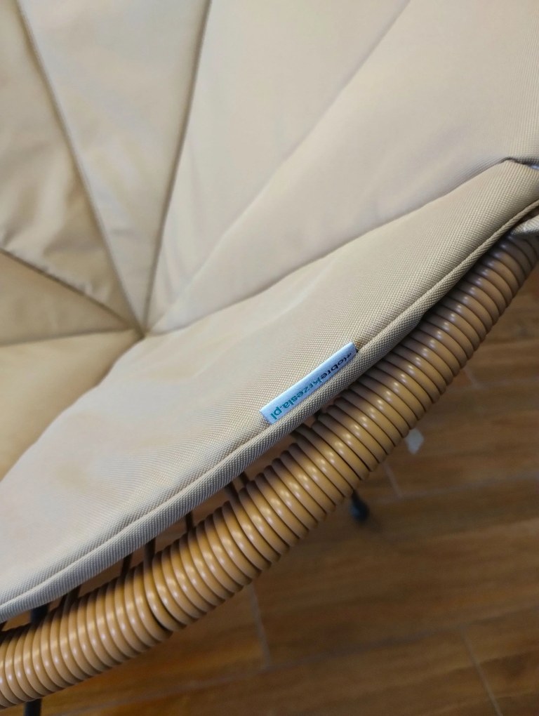 Poduszka Acapulco wodoodporna na fotel Oxford beż