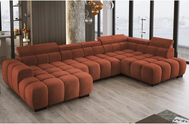 Narożnik BULL XL Prawostronny z elektryczną funkcją regulacji tkanina Salvador 07 WERSAL