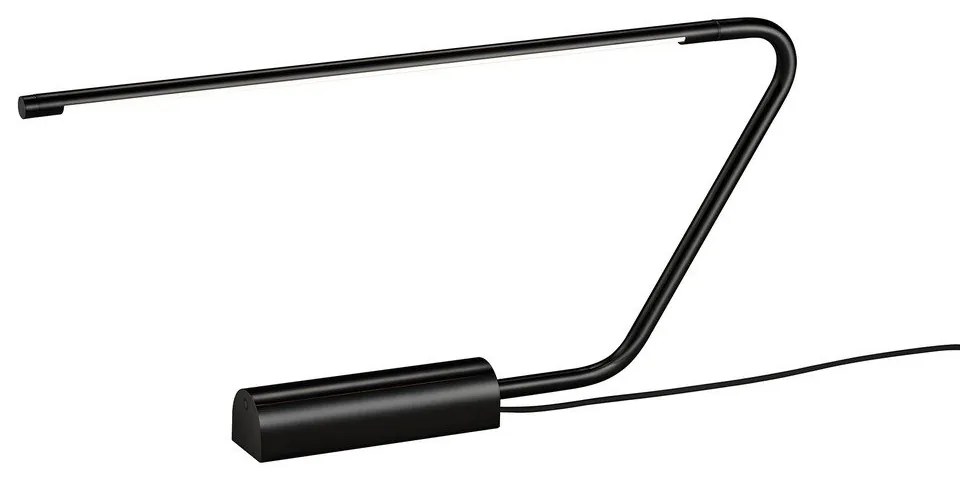 Czarna lampa stołowa LED (wysokość 33 cm) Olea – Trio Select