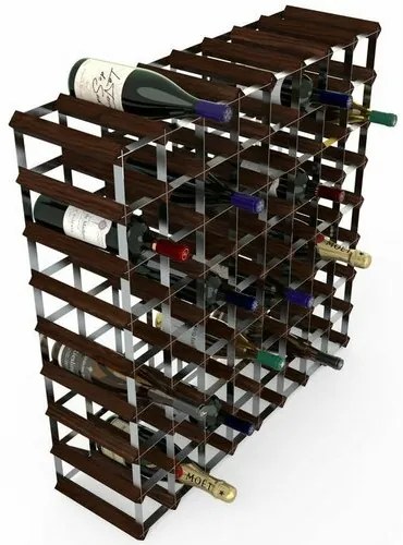 Stojak na wino RTA na 72 butelki wina, ciemnasosna
